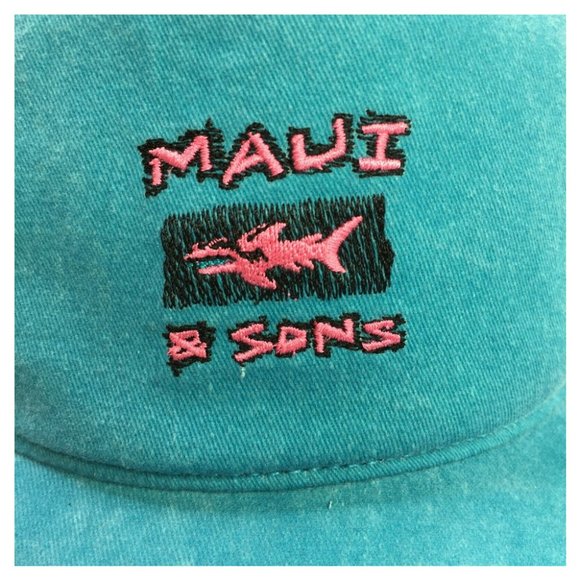 Maui and Sons Surf Snow Capri BLUE Dad Hat Cap - Picture 7 of 8